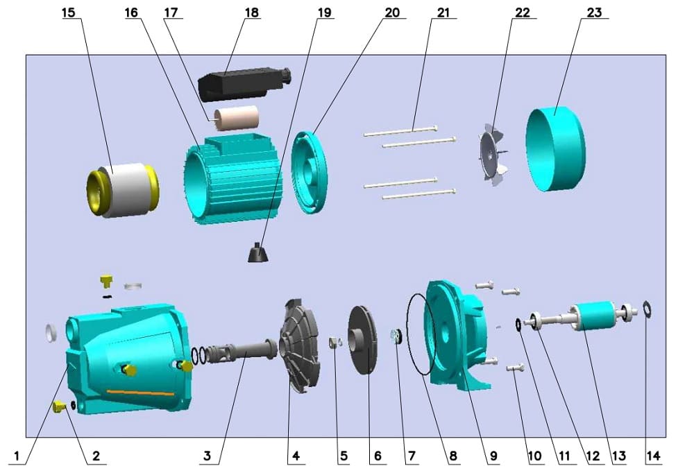 Запчасти Unipump ECO JET 100 LA купить в Троицке