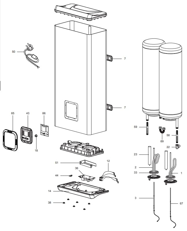 Запчасти Ariston ABS VLS PLUS INOX PW 100 купить в Троицке