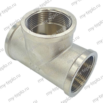 Тройник никелированный 11/2